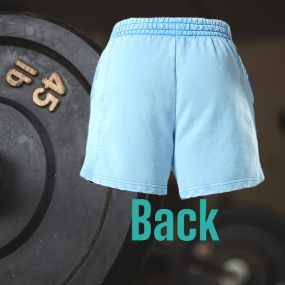 GymShark Men’s Power Washed 5" Shorts in Ozone Blue - Picture 2 of 2